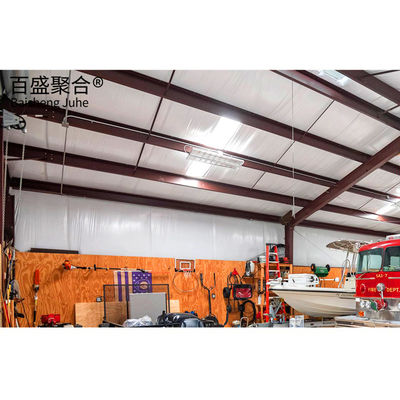 Heavy Duty Prefab Metal Portable Steel Carports Dengan Pintu Geser