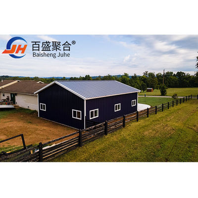 50x100 Bangunan Sango Garasi Gudang Metal Shed Kit Baja Struktural Prefabrikasi Desain Proyek Konstruksi