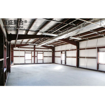 Custom dirancang Cina Metal Frame Shed Prefab Struktur Baja Gudang GB Standar