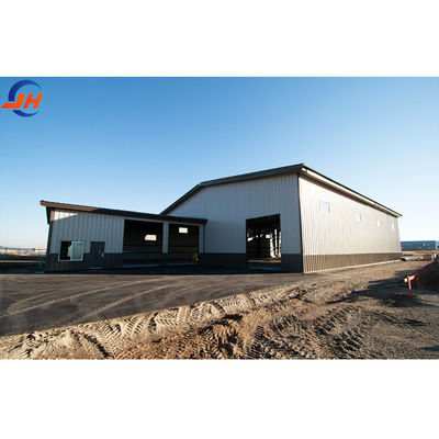 Low Carbon Steel Prefabricated Commercial Building Warehouse dengan Desain Nyaman