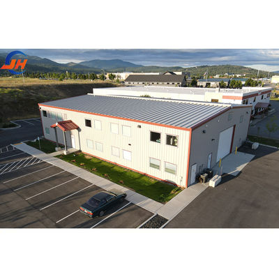Low Carbon Steel Prefabricated Commercial Building Warehouse dengan Desain Nyaman