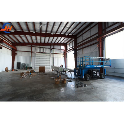 Low Carbon Steel Prefabricated Commercial Building Warehouse dengan Desain Nyaman