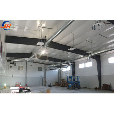 Bangunan Gudang Prefabrikasi Arch Steel Space Frame Dengan Aluminium Alloy Window