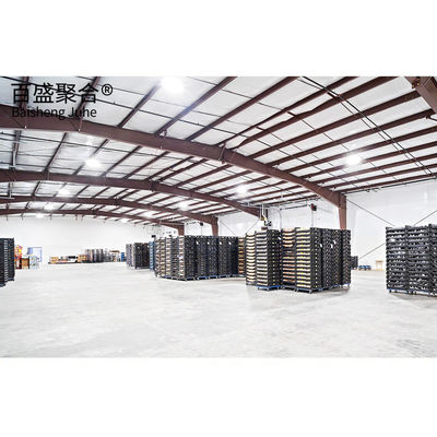 Metal Barn Storage Shop Kit Prefab Warehouse Desain Struktur Baja