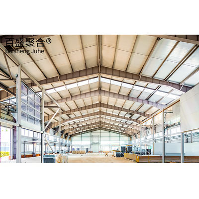 Kelas Q235/Q345B Desain Metal Prefabrikasi Self Storage Shed Untuk Teknik Gudang