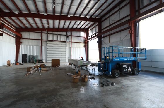 Bangunan Baja Dicat Murah Prefabricated Warehouse with Aluminium Alloy Window